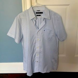 Nautical short sleeve button down